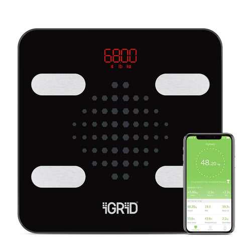 iGRiD Smart Weight Machine|13 Body Composition | Lightweight & Portable | PD-IGBWS864|