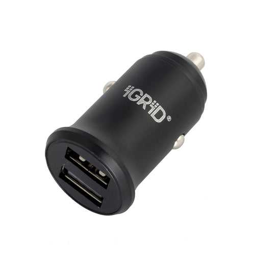 iGRiD Dual Port Rapid USB Car Charger Quick Charging 24W/4.8A Output |IGMCG-81|