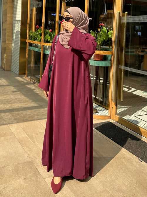 Celia Everyday Abaya - Maroon