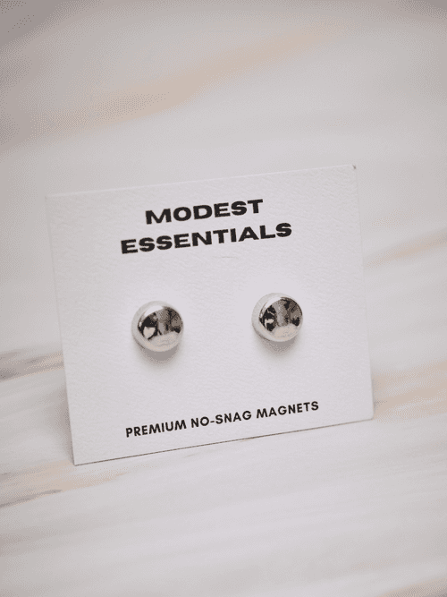 Silver Metallic Hijab Magnets