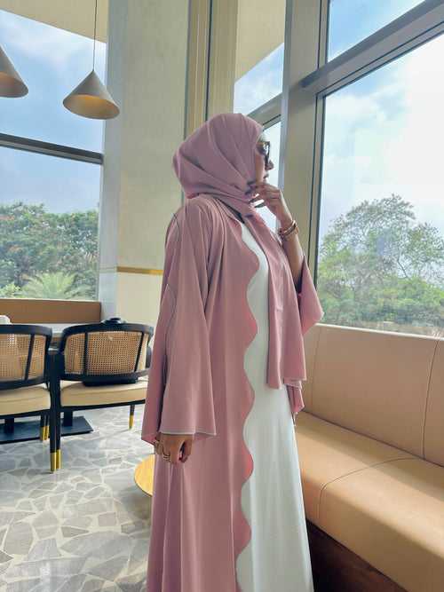 Nawal Abaya - Pink (Comes with hijab)