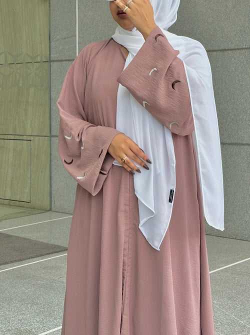 Qamar Abaya - Mauve (Comes with hijab)