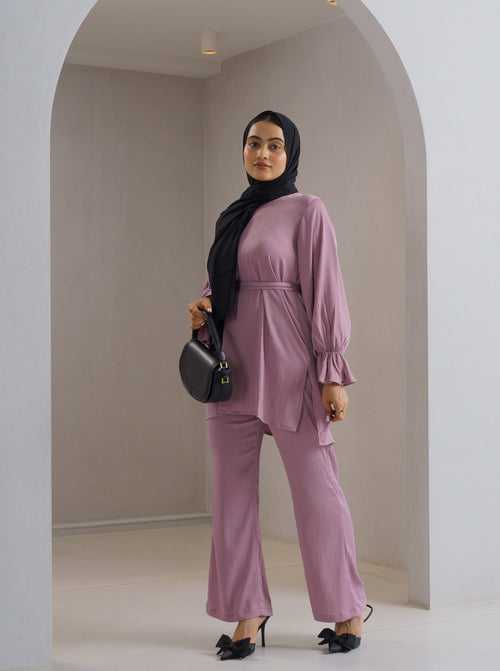 Mizan Pink Co-ord Set