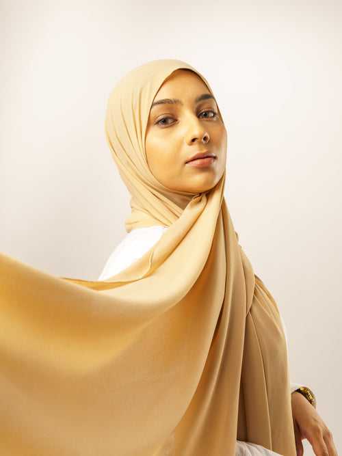Malaysian Georgette Hijab - Sand