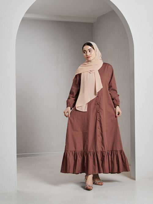 Ziya Shirt Dress - Brown