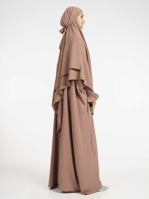 Mauve 2-Piece Khimar Set