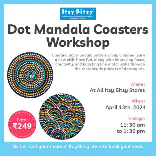 Dot Mandala Coaster Workshop