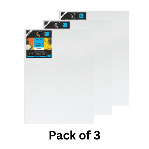 Canvas Panel 3Mm Mdf Board 12 X 16Inch 1Pc (Pack of 3)
