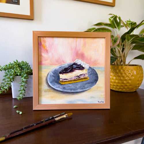 Blueberry Cheesecake - Painting