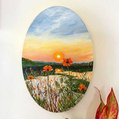Cosmos Sunset - Painting