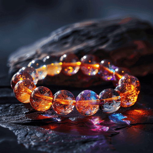 Brahmatells Golden Rutile Bracelet – Radiate Sophistication and Shine