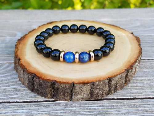 Protection Bracelet - Empath  Protection, Negative Energy Protection, Psychic Protection, Kyanite