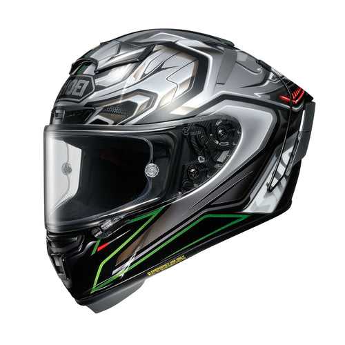 [SALE] Shoei X-Spirit III Aerodyne TC-4 Helmet - Green/Silver