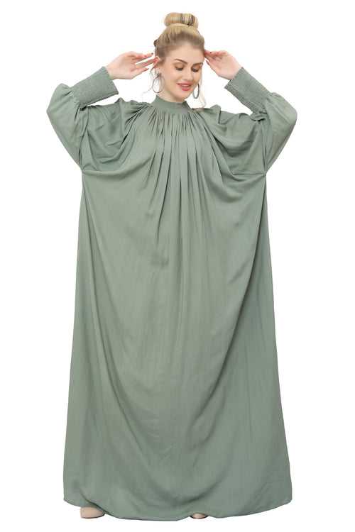 Kaftan Gown Pastel Abaya Dress For Women