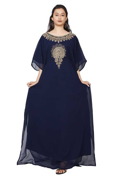 Designer Abaya Haute Coutre Farasha Maxi Gown