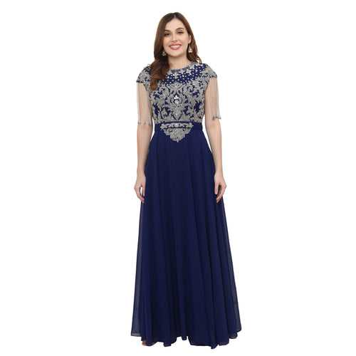 Women's Party Dress Embroidered Maxi Gown