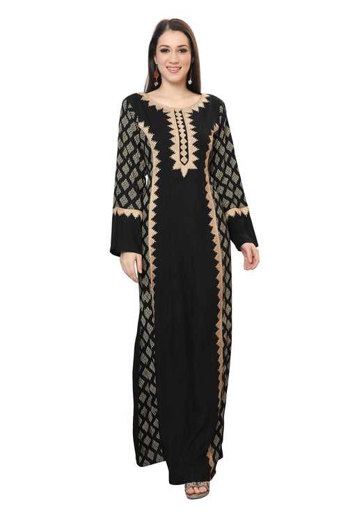 Dubai PartyWear Maxi Dress Jalabiya for Women