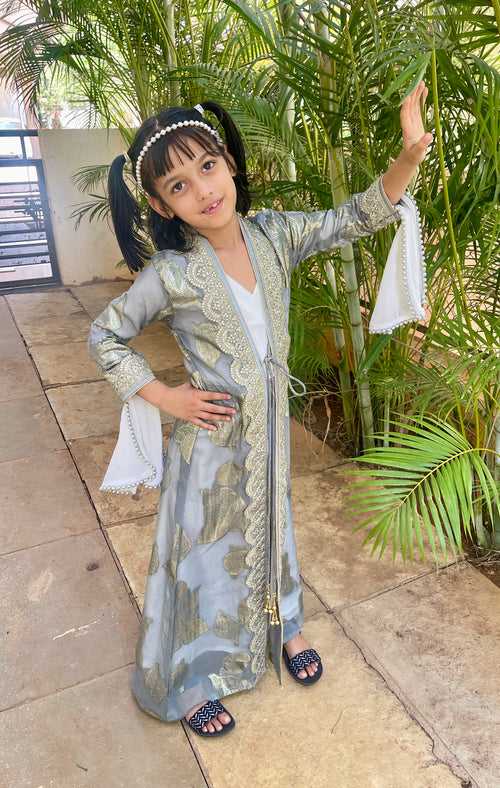 Little Princess Dress Arabian Kids Caftan Fancy Kidswear