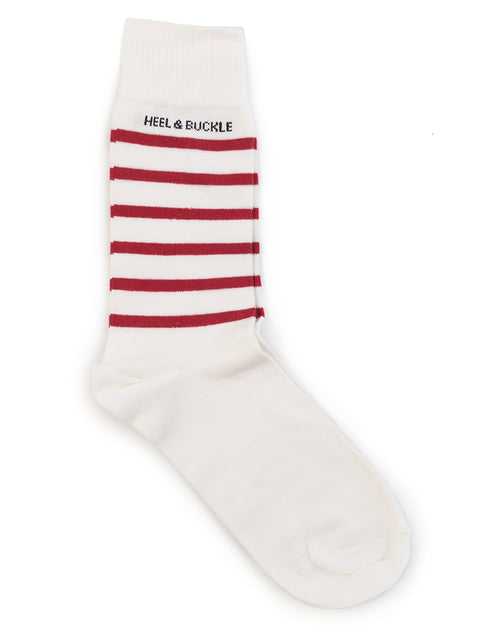 Red White Stripes Socks