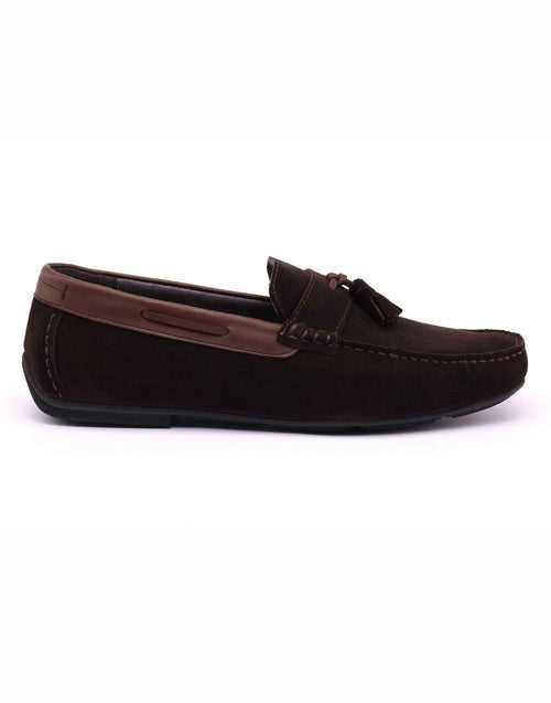 Brown Suede Tassel Loafer