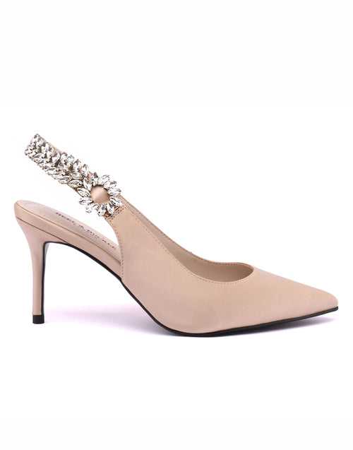 Pristine Bejewelled Slingback Heel