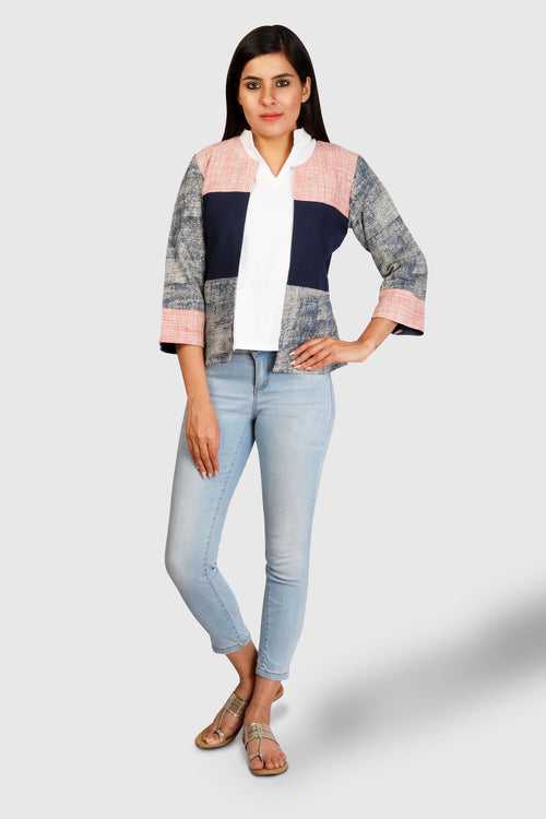 Khadi Fusion Patchwork Jacket