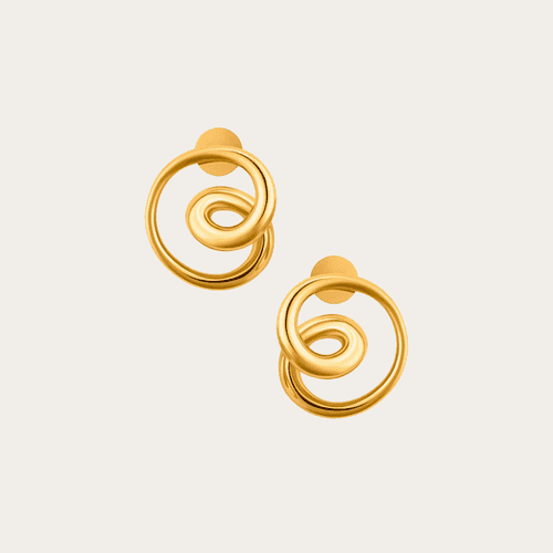 22K Gold Plated Mini Mismatched Hoops