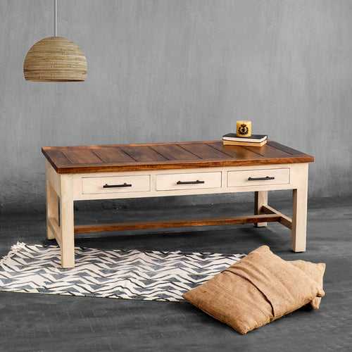 Carlos Hand Crafted Solid Wood Coffee Table