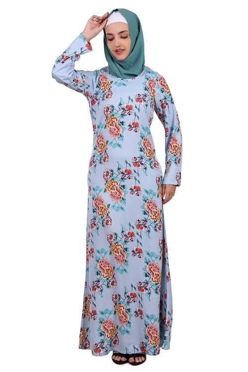 Printed Crepe Abaya AYP-403