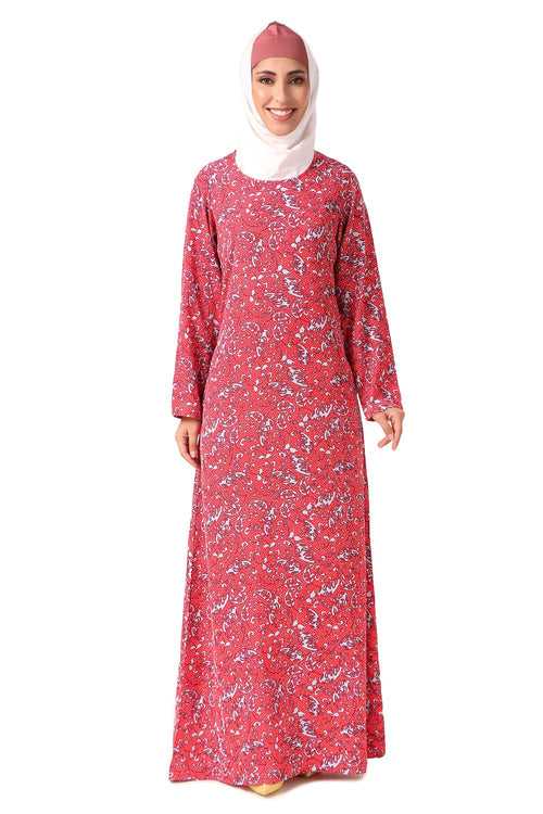 Printed Crepe Abaya AYP-447