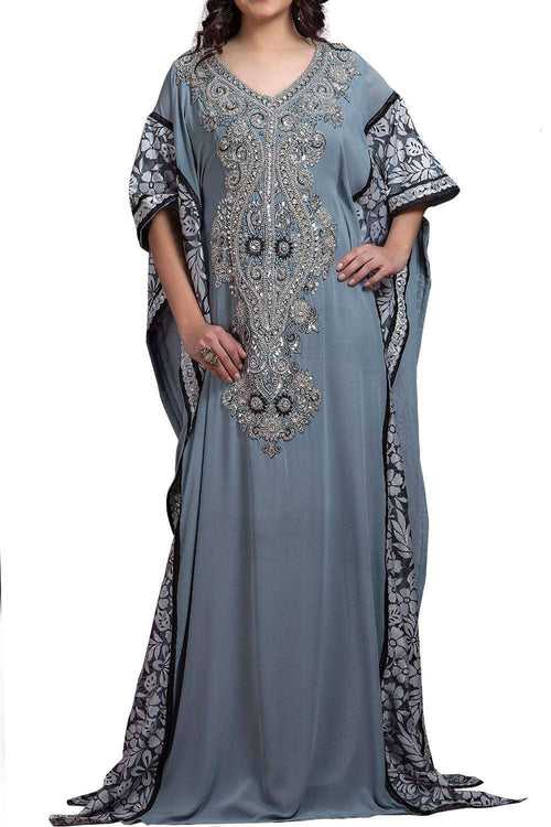 Gray color Kaftan-Georgette Kaftan