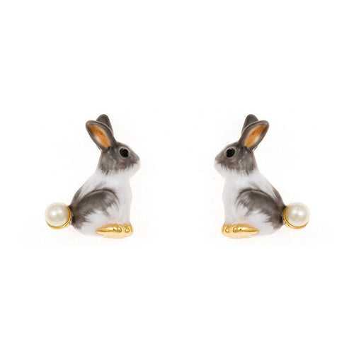Cute Enamel Rabbit Earrings