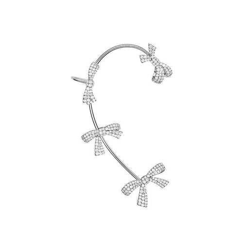 Diamond Bow Ear Cuff