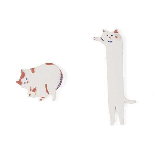 Whimsical Cat Duo Earrings