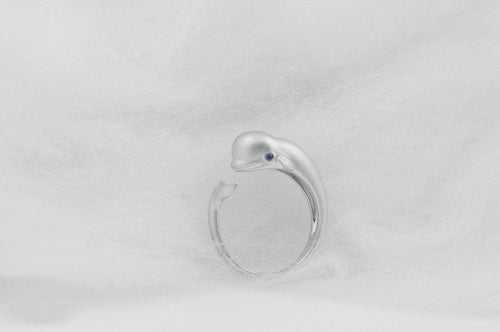 Smiling Whale Ocean Beluga Ring