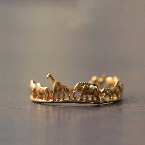 Tiny animal ring| Zoo ring | Delicate | Simple | Elephant | Giraffe | Cute| Bee ring