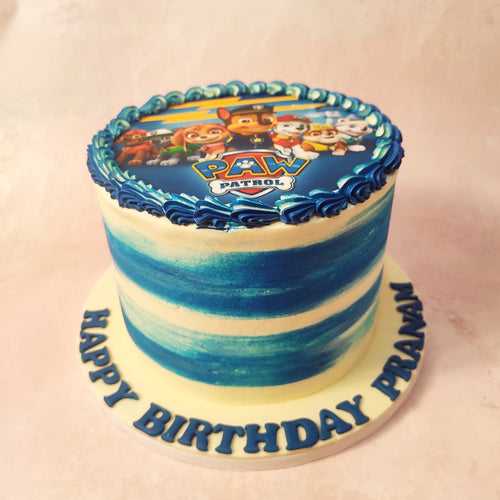 Blue Paw Patrol Cake