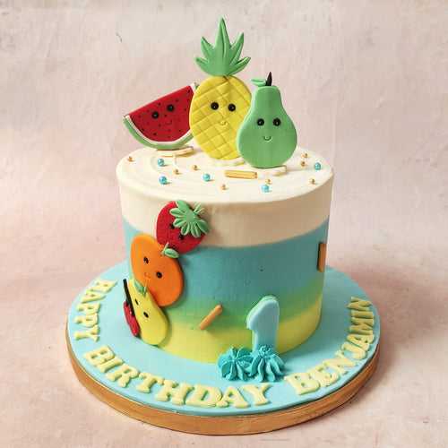 Fruits Theme Cake