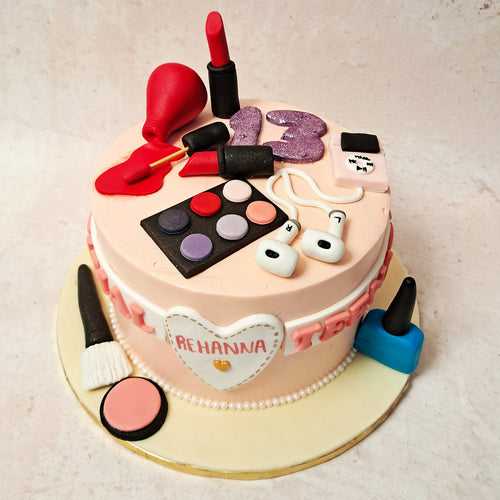 Make Up Theme Cake