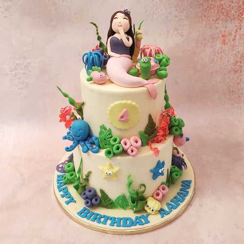 Mermaid Sea Theme Cake
