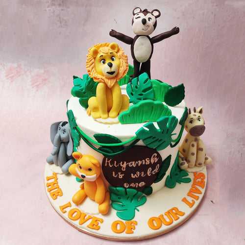 Monkey Themed Jungle Cake