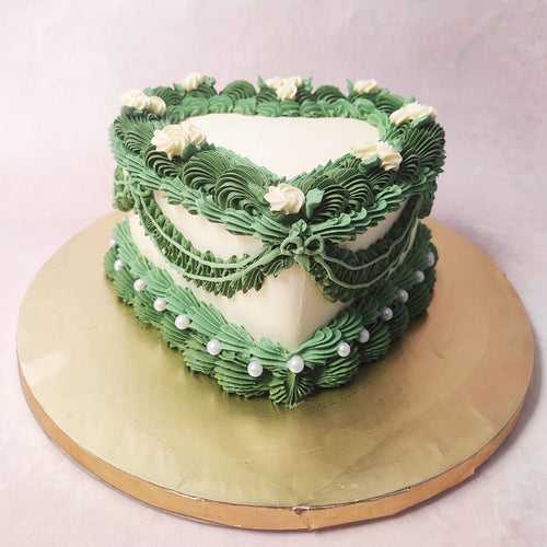Sage Green Vintage Cake