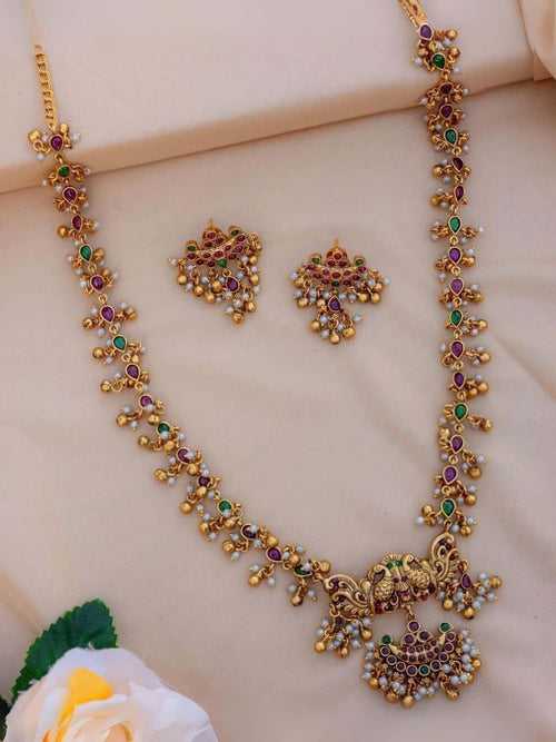 Precious Antique Ruby Emerald Stylish Neckpiece