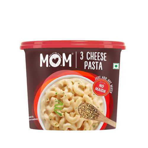 3 Cheese Pasta, 74g - Ready to eat | No added Preservatives | Instant Meals | 100% durum wheat