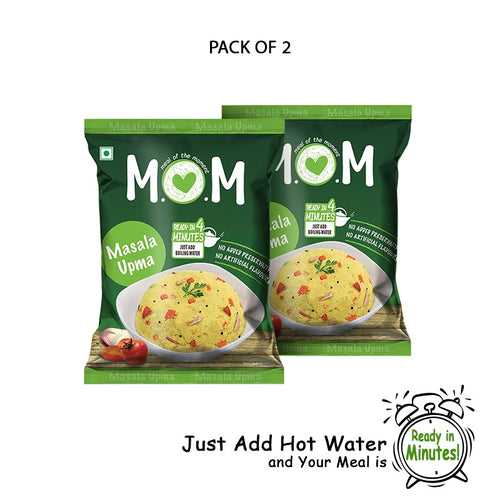 Masala Upma Pouch, 63g (Pack of 2) - Ready to Eat | Instant Food | No Added Preservatives