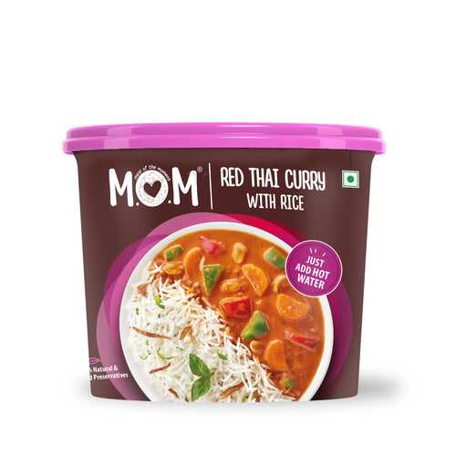 Red Thai Curry Rice, 108g - Ready to Eat | Instant Food | No Added Preservatives