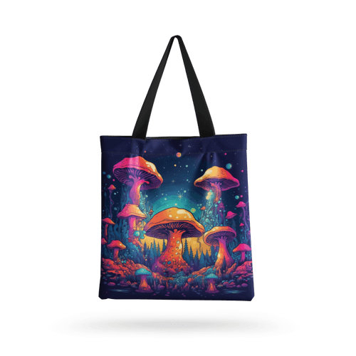 Abracadabra all over printed  Tote Bag with zipper
