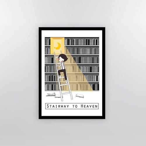 Bookworm Framed Poster