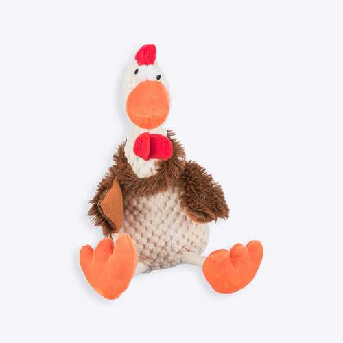 Trixie Rooster With Sound Plush Toy For Dog - White - 22 cm