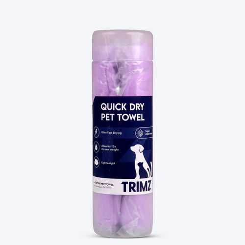 Trimz Quick Dry Absorption Pet Towel - Purple